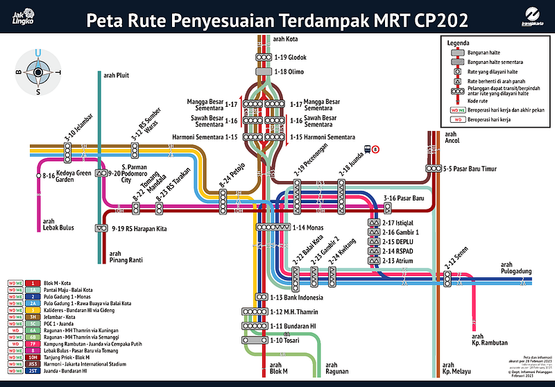 Jalur Bus Kota Diperluas Rute TransJakarta
