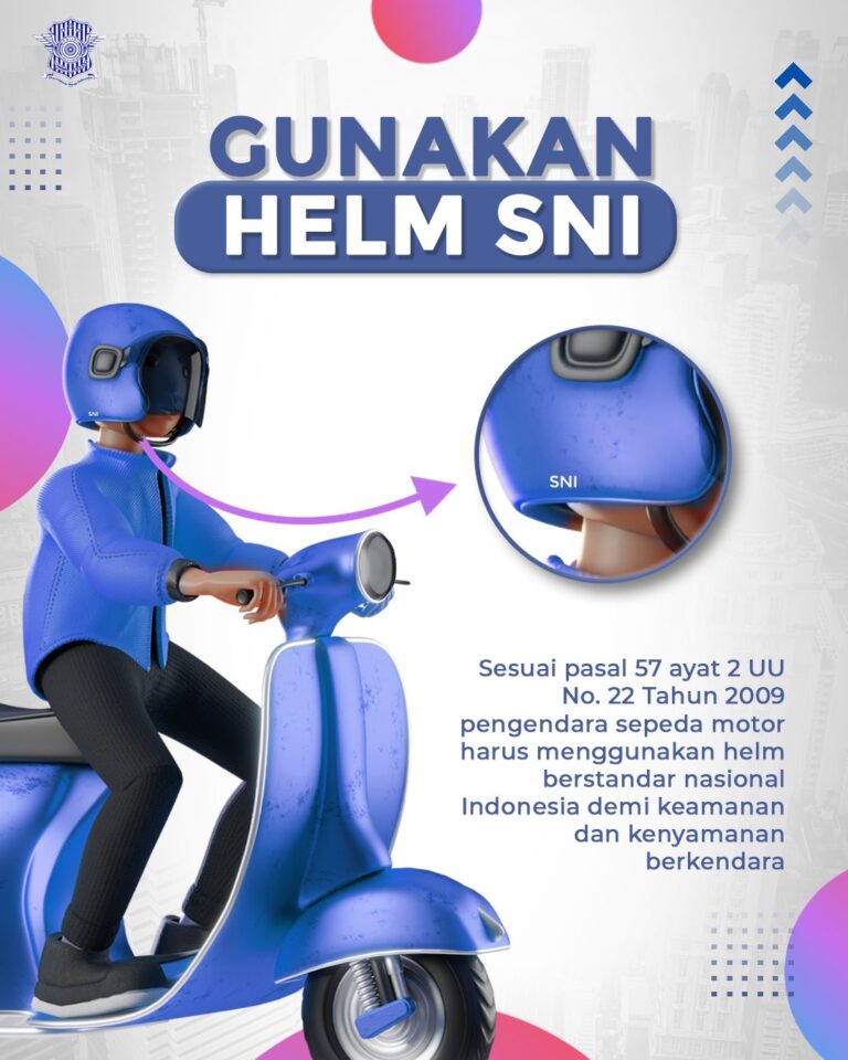 Sosialisasi Helm Standar untuk Pengendara Motor
